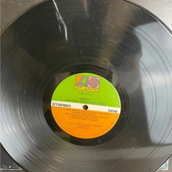 Genesis And Then There Were Three Vinyl LP Atlantic 1978 Phil Collins - Picture 4 of 5